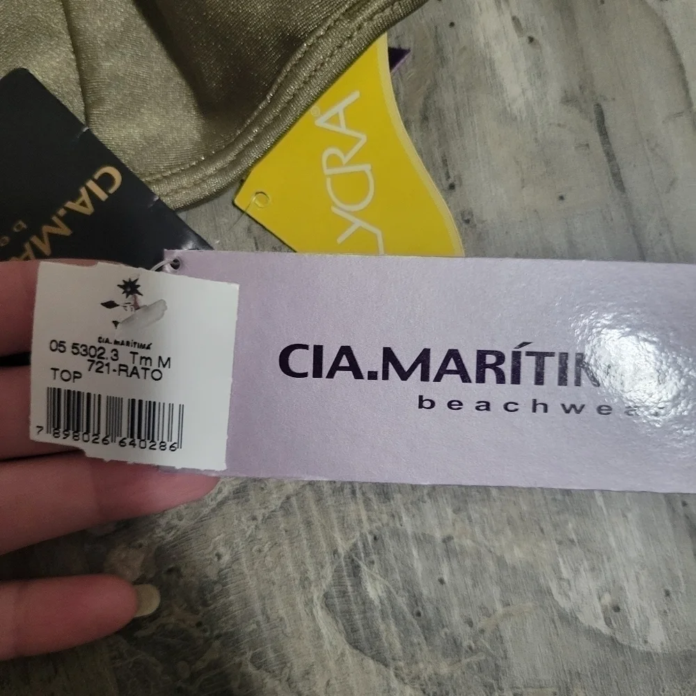 NWT Cia Maritima bathing suit set size medium